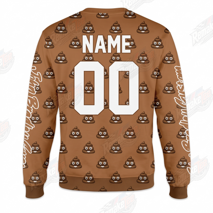 JBC Poop Emoji vintage BMX racing jersey - back product view