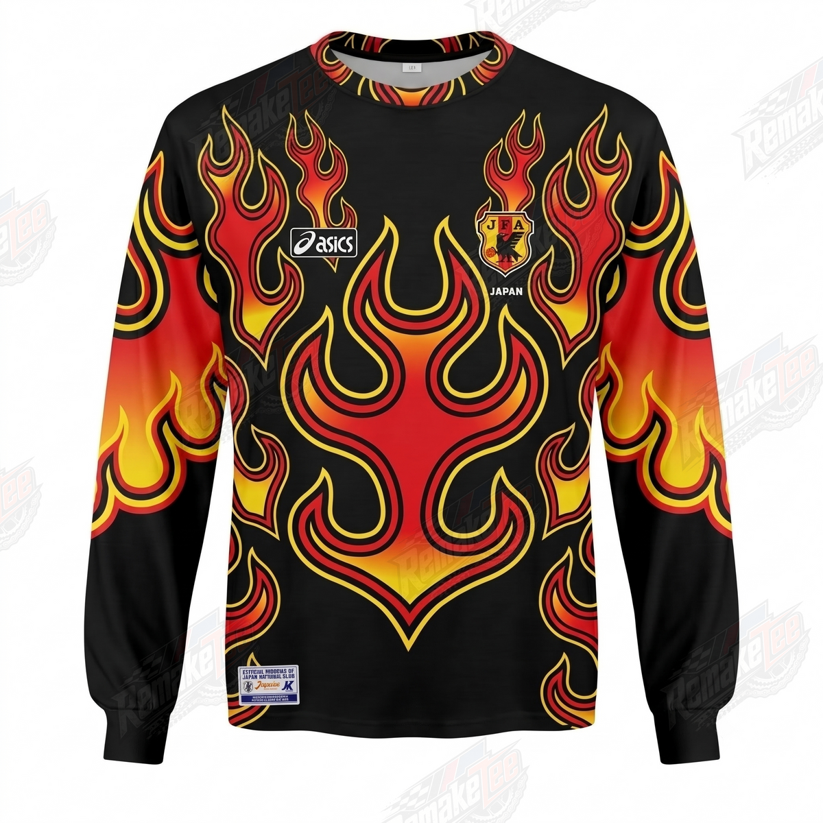 JFA Japan Asics Flame vintage VMX racing jersey - product view