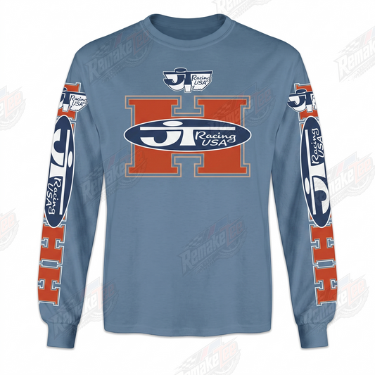 JT Racing USA Blue vintage VMX racing jersey - product view