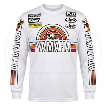 RemakeTee JT Wrangler Pirelli Yamaha PJ1 Custom Vintage Retro VMX Racing Jersey 1288