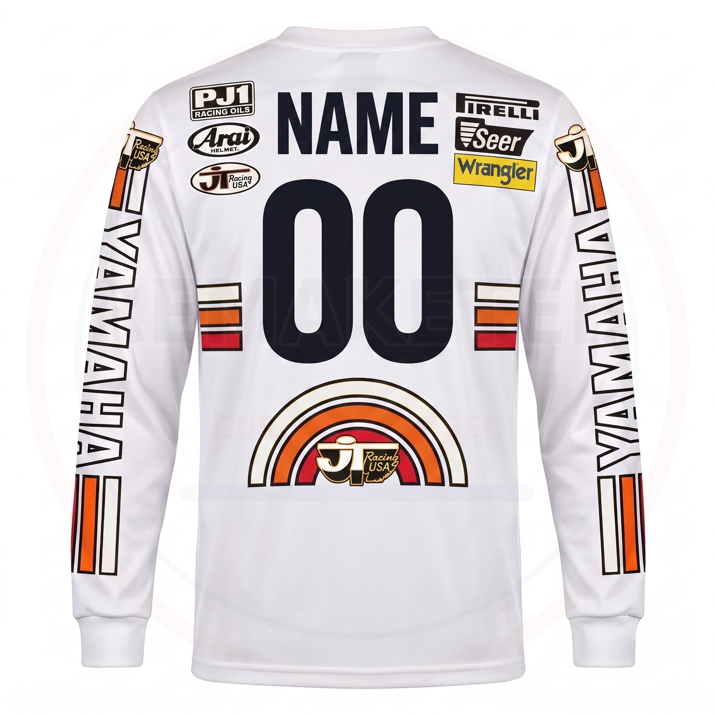 RemakeTee JT Wrangler Pirelli Yamaha PJ1 Custom Vintage Retro VMX Racing Jersey 1288