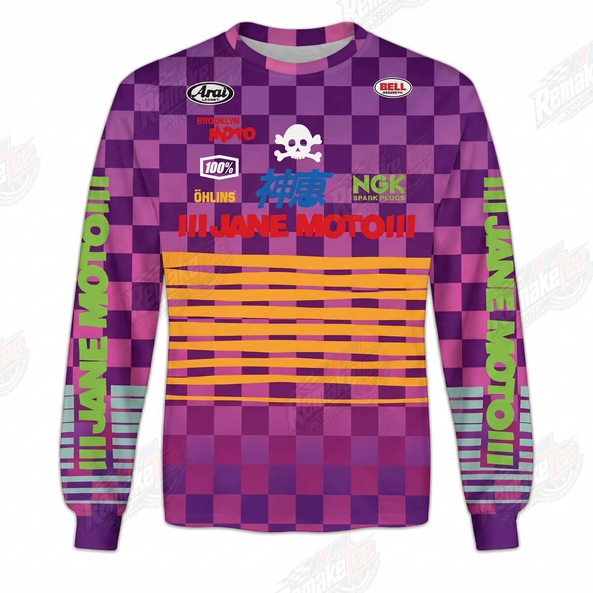 Jane Moto Brooklyn vintage VMX racing jersey - product view