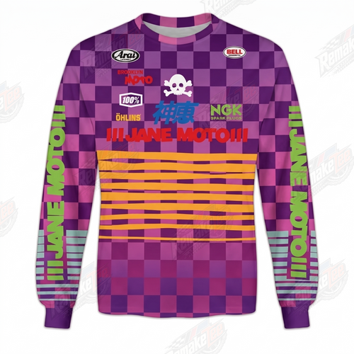 Jane Moto Brooklyn vintage VMX racing jersey - product view