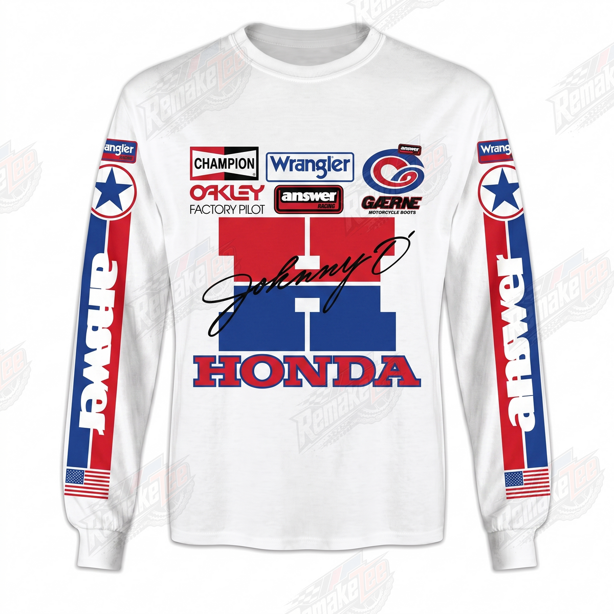 Johnny O Honda vintage VMX racing jersey - product view