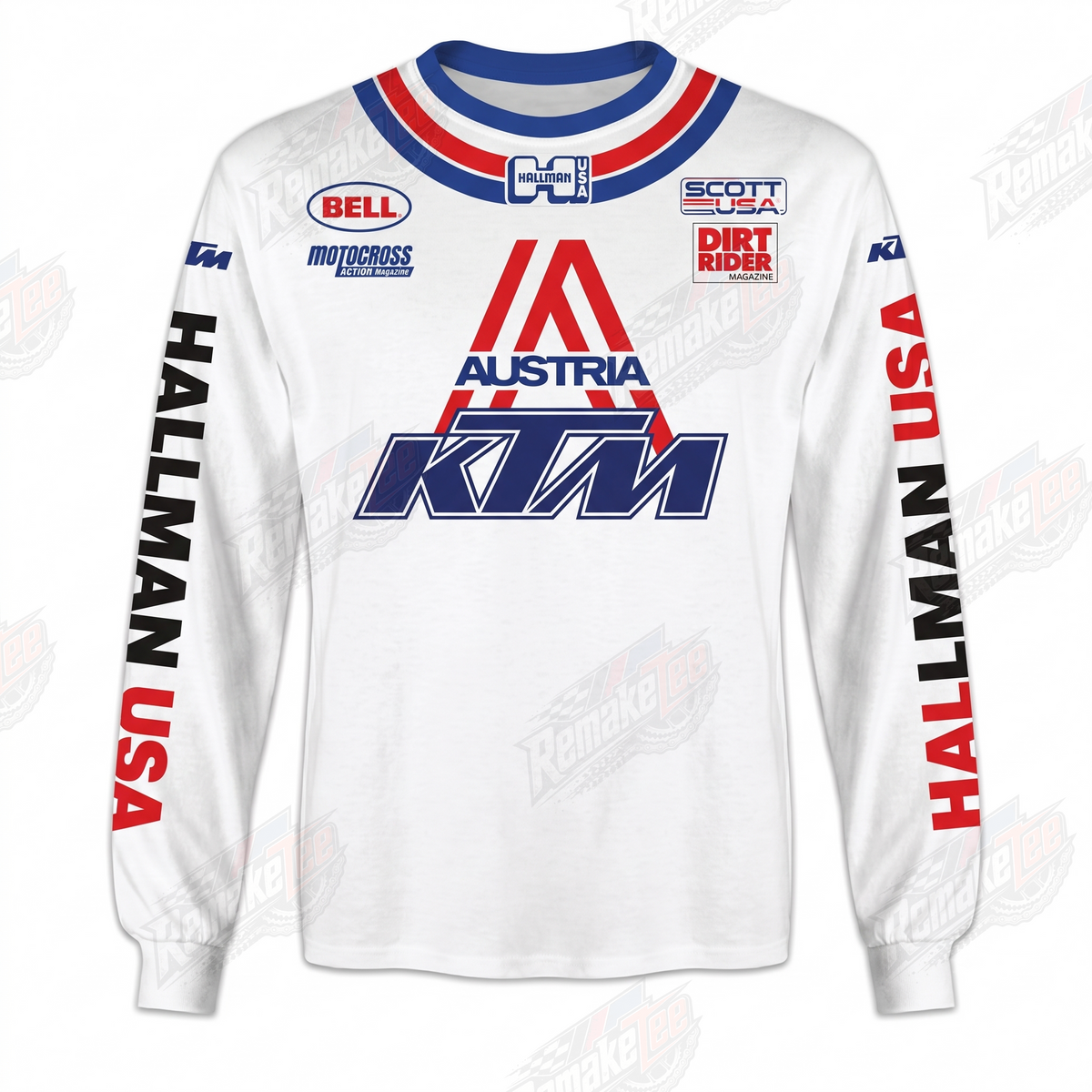 KTM Austria Hallman USA vintage VMX racing jersey - product view