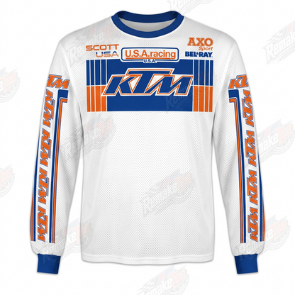 KTM USA Racing vintage VMX racing jersey - product view
