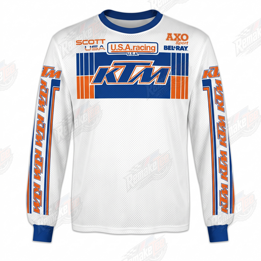 KTM USA Racing vintage VMX racing jersey - product view
