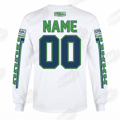 Kawasaki Green vintage VMX racing jersey - back product view