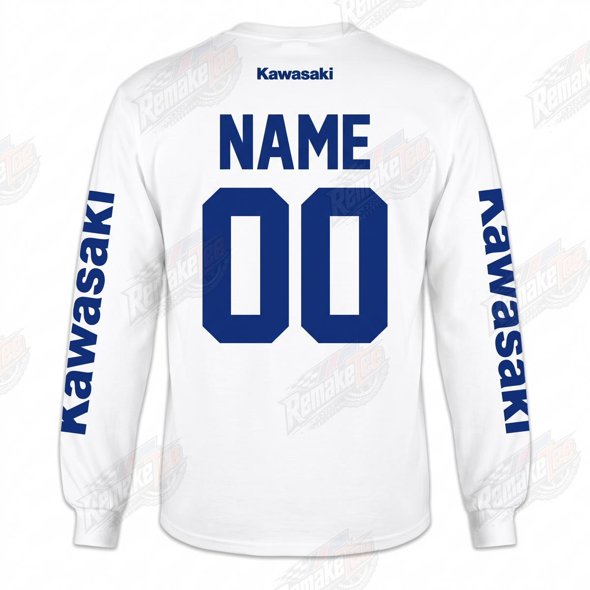 Kawasaki Green K White vintage VMX racing jersey - alternate product view
