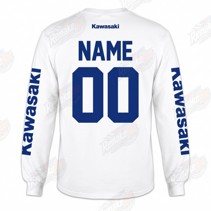 Kawasaki Green K White vintage VMX racing jersey - alternate product view