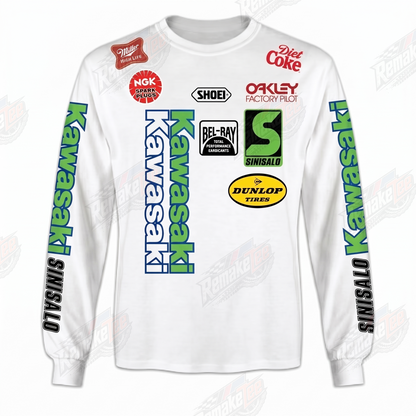 Kawasaki Sinisalo vintage VMX racing jersey - product view