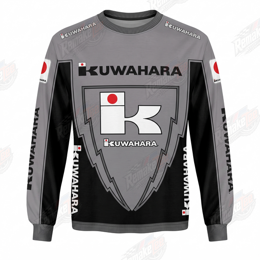 Kuwahara Gray Shield vintage BMX racing jersey - product view