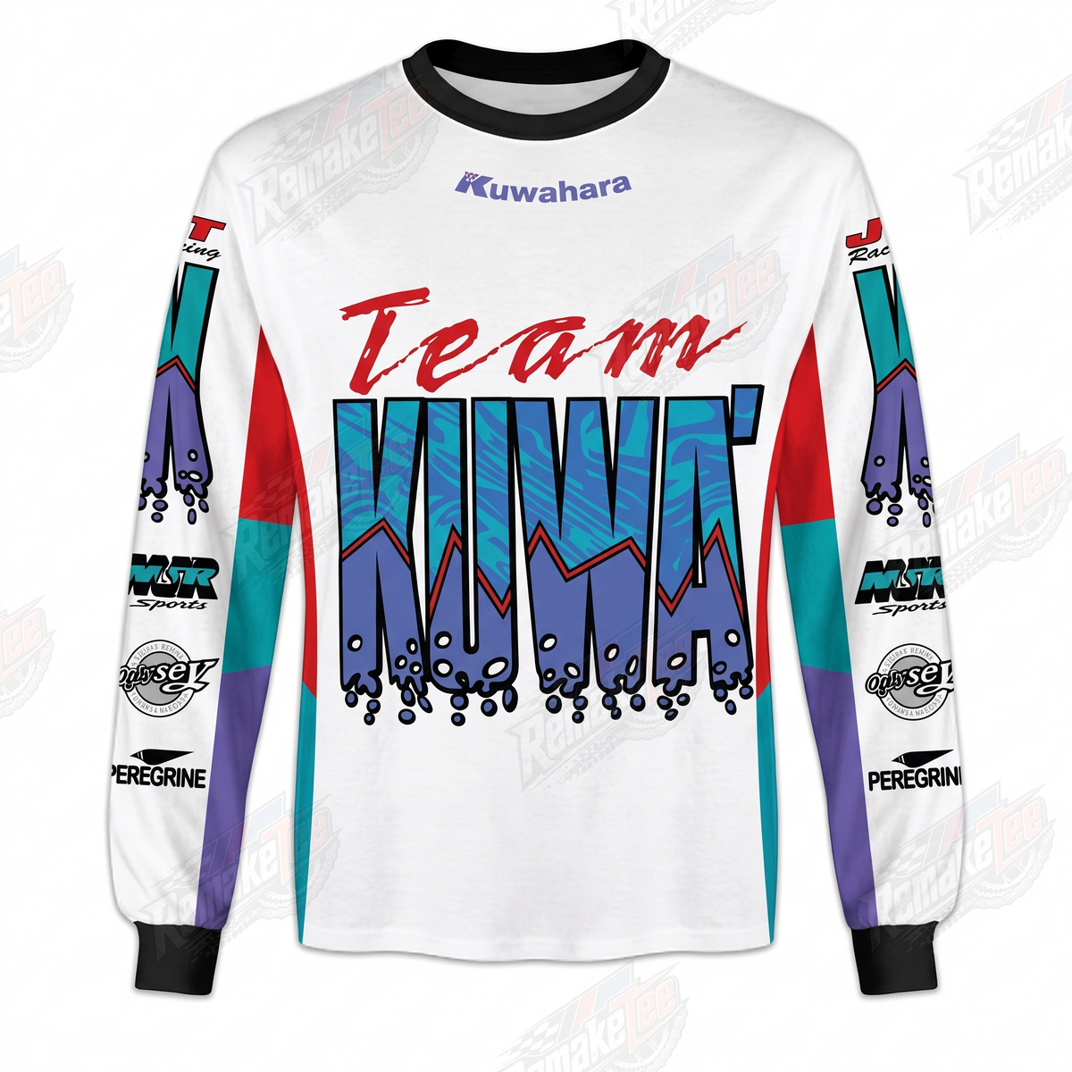 Kuwahara Team MINNA vintage BMX racing jersey - product view