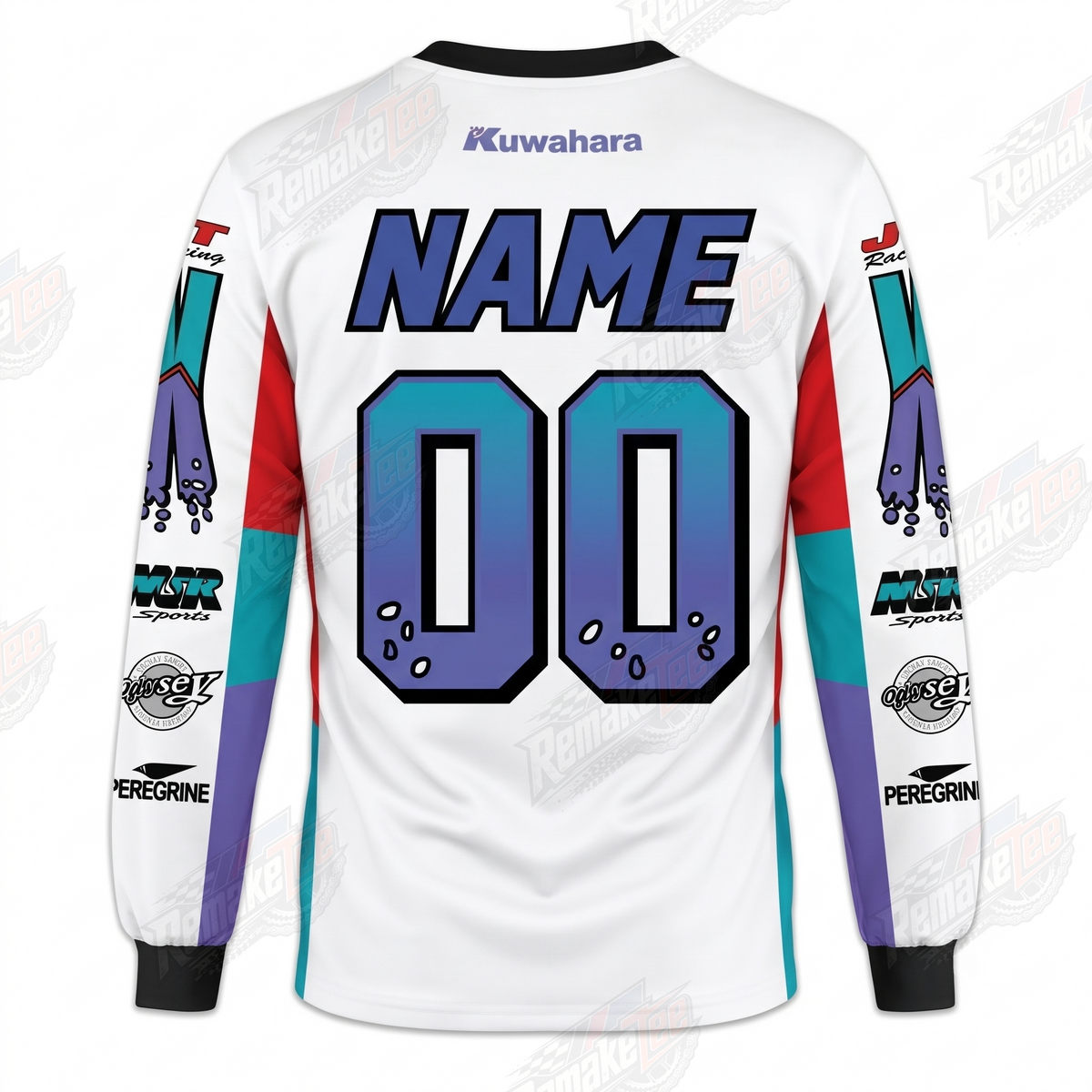 Kuwahara Team MINNA vintage BMX racing jersey - alternate product view