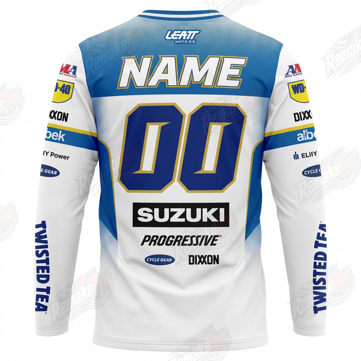 Leatt Suzuki Twisted Tea vintage VMX racing jersey - alternate product view