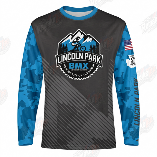 Lincoln Park BMX vintage racing jersey - product view