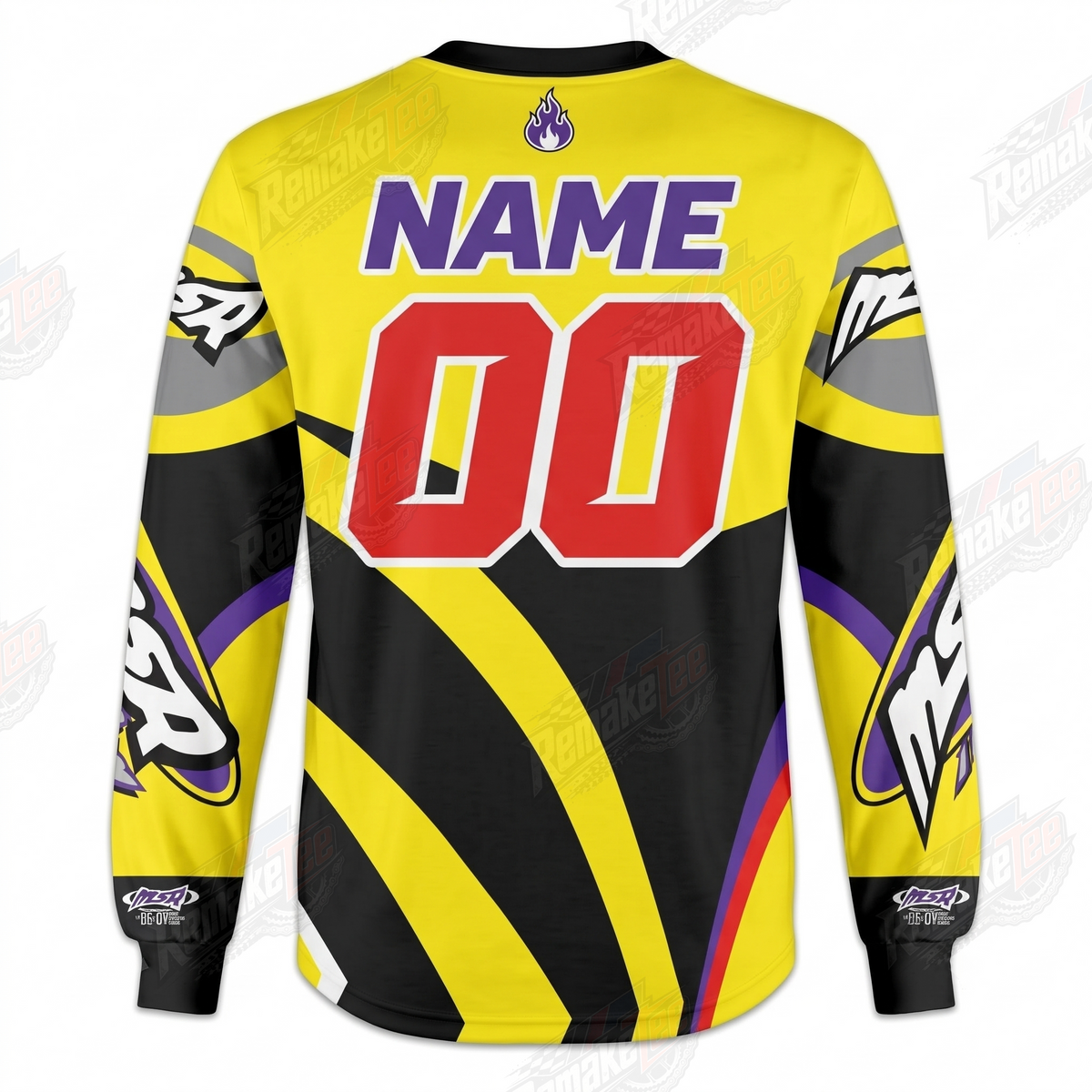 M2R MS Racing System 6 vintage VMX racing jersey - alternate product view