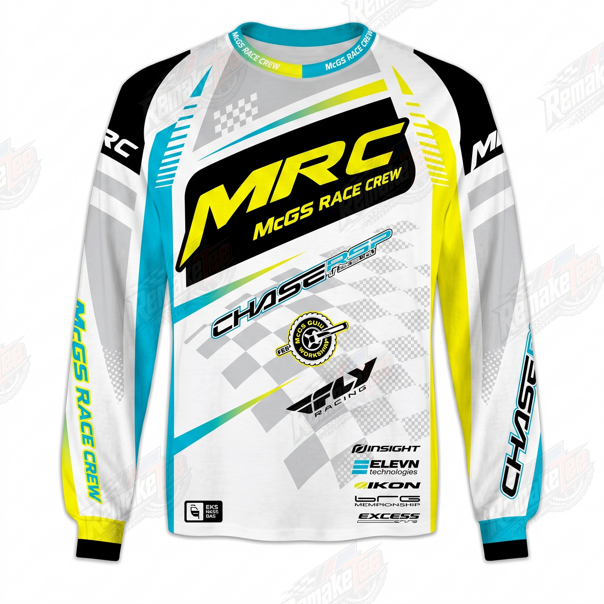 MRC MCGS Race Crew vintage BMX racing jersey - product view