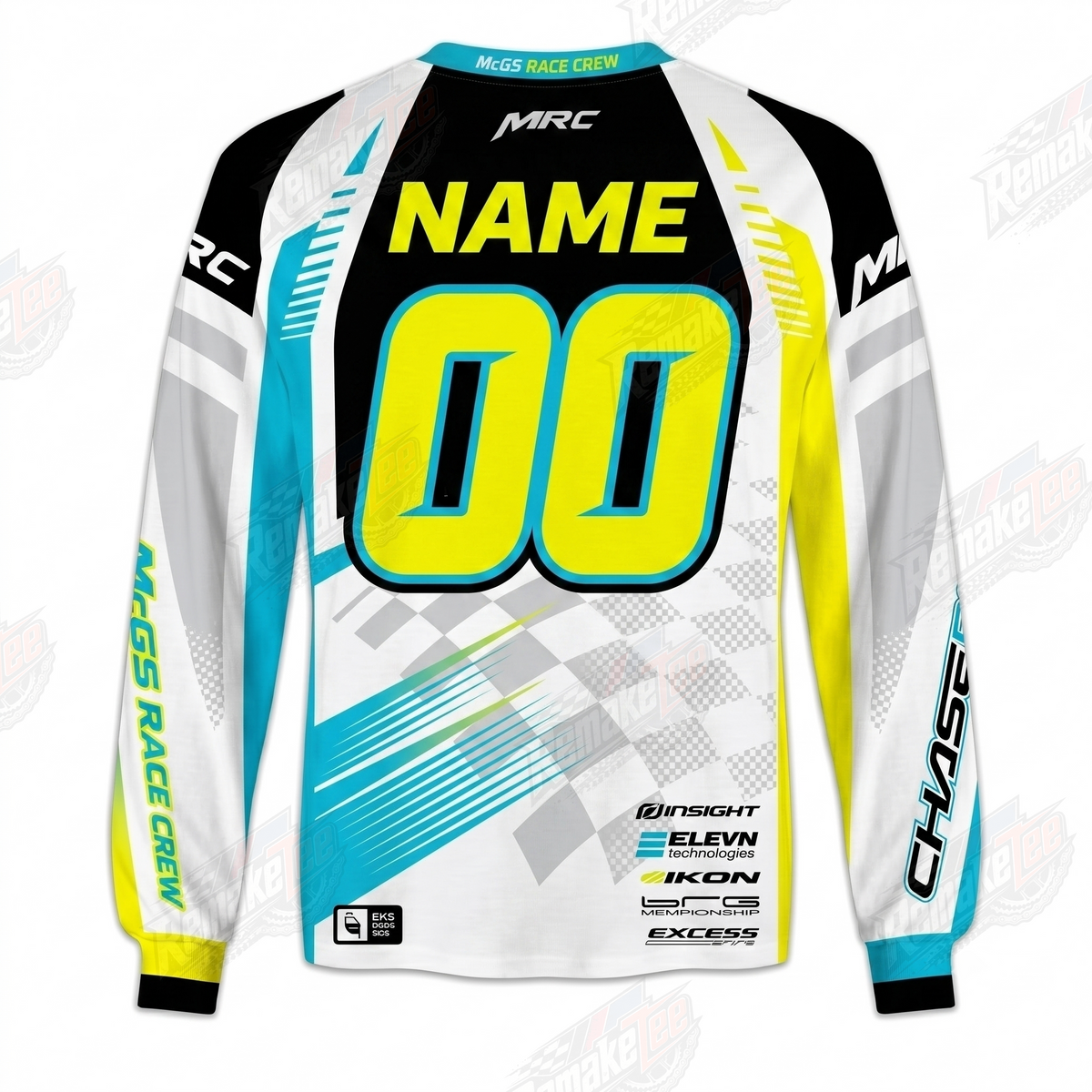 MRC MCGS Race Crew vintage BMX racing jersey - alternate product view