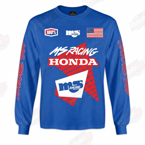 MS Racing Honda vintage VMX racing jersey - product view