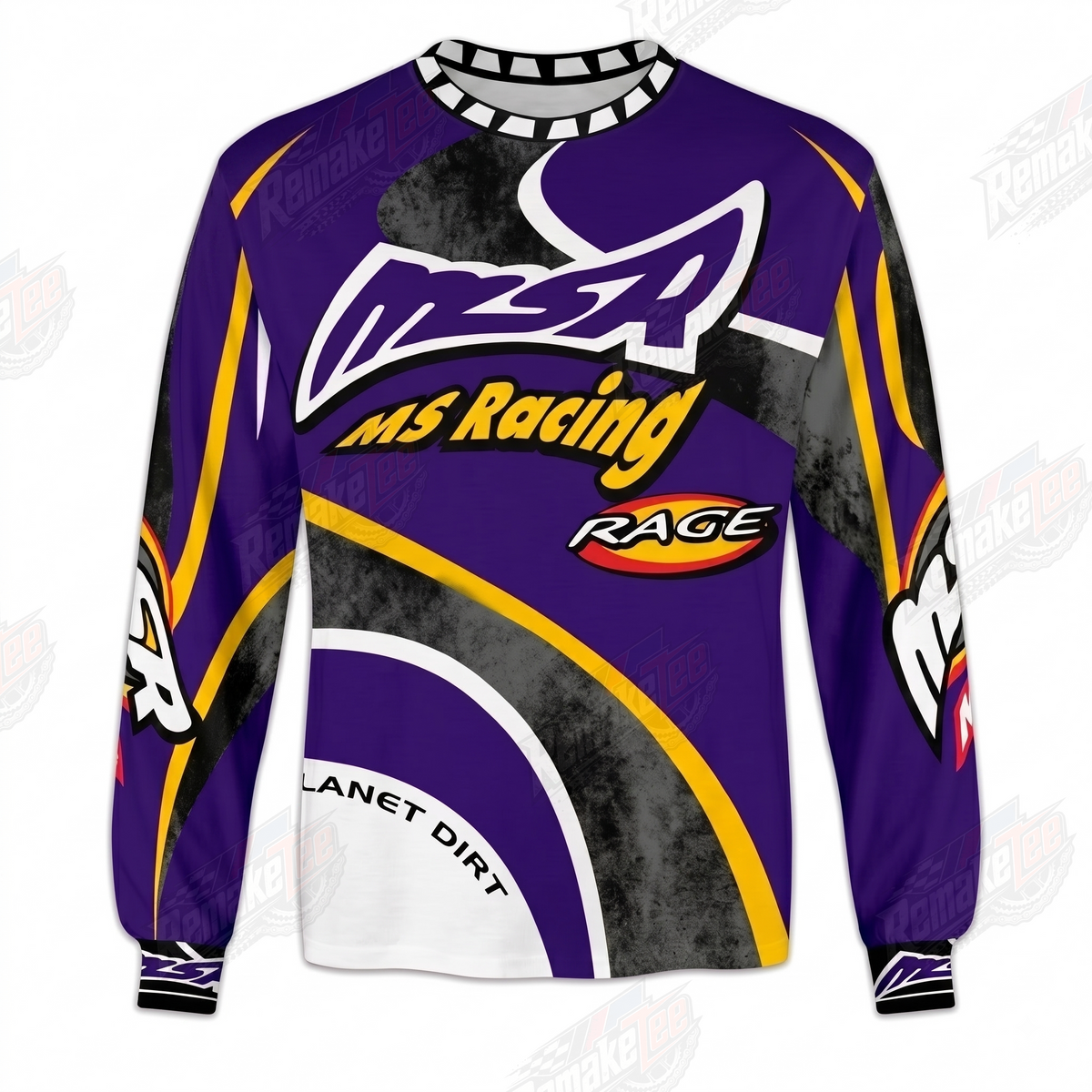 MS Racing Planet Dirt vintage VMX racing jersey - product view