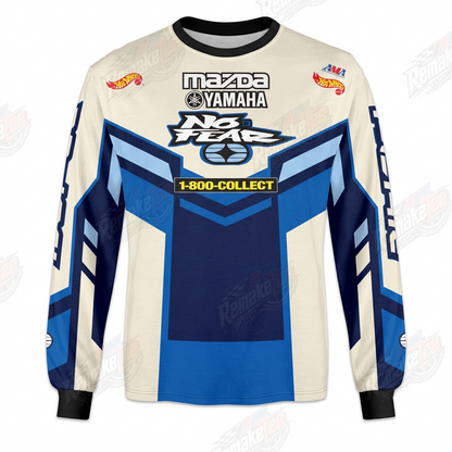 Mazda Yamaha No Fear 1-800-Collect vintage VMX racing jersey - front product view