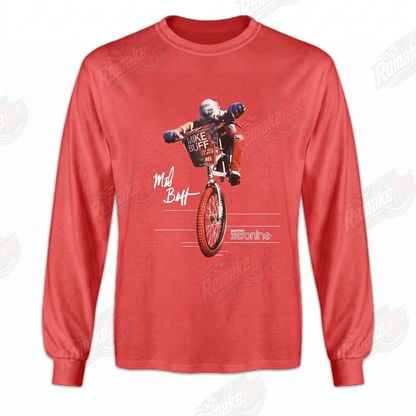 Mike Buff Zeronine Red vintage BMX racing jersey - product view