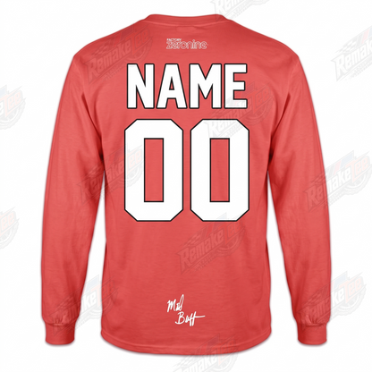 Mike Buff Zeronine Red vintage BMX racing jersey - alternate product view