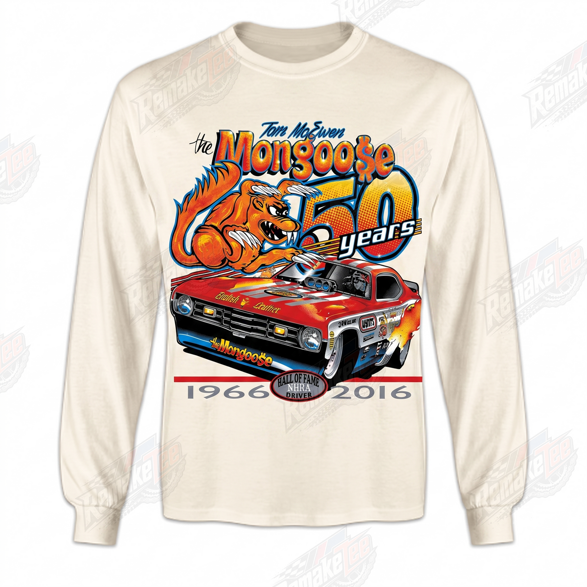 Mongoose 50 Years 1966-2016 vintage BMX racing jersey - product view