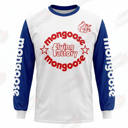 Mongoose Flying Factory vintage BMX racing jersey - front product view