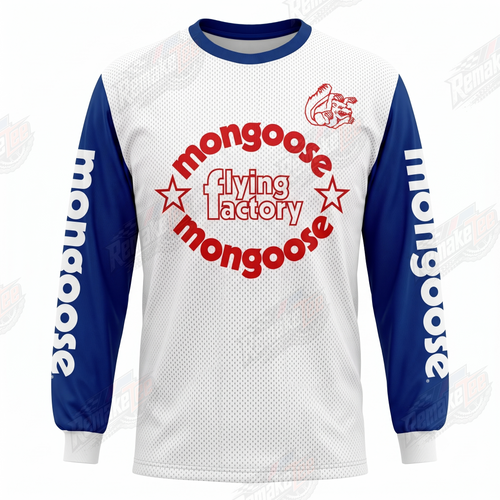 Mongoose Flying Factory vintage BMX racing jersey - front product view