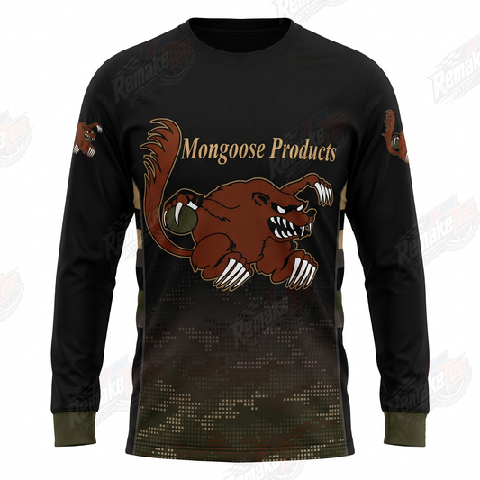Mongoose Products Brown Camo vintage BMX racing jersey - product view