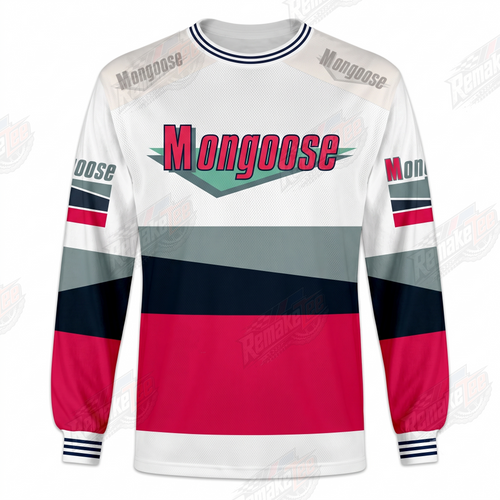 Mongoose Retro Stripe vintage BMX racing jersey - product view