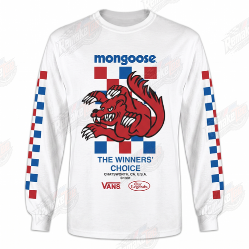 Mongoose Winners Choice Vans vintage BMX racing jersey - product view