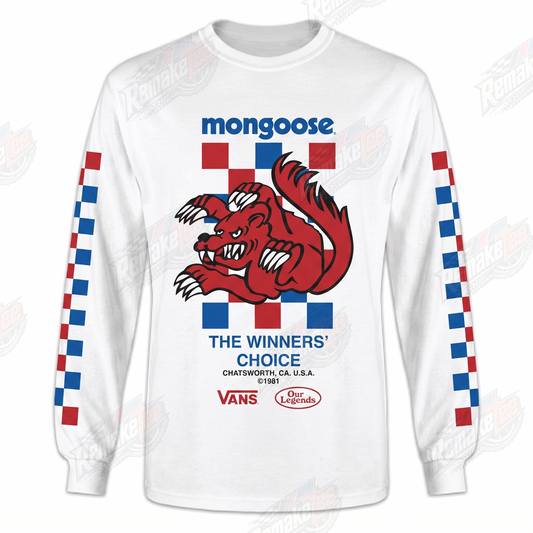 Mongoose Winners Choice Vans vintage BMX racing jersey - product view