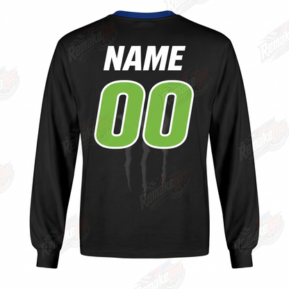 Monster Energy Yamaha Black vintage VMX racing jersey - back product view