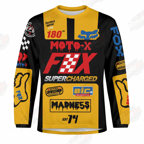 Moto-X FX Supercharged vintage VMX racing jersey - product view