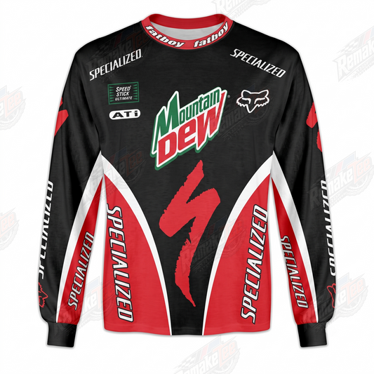 Mountain Dew Specialized vintage VMX racing jersey - product view