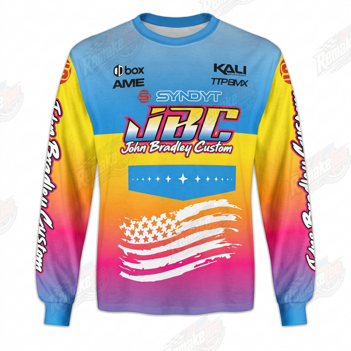 NTC John Bradley Custom vintage BMX racing jersey - product view