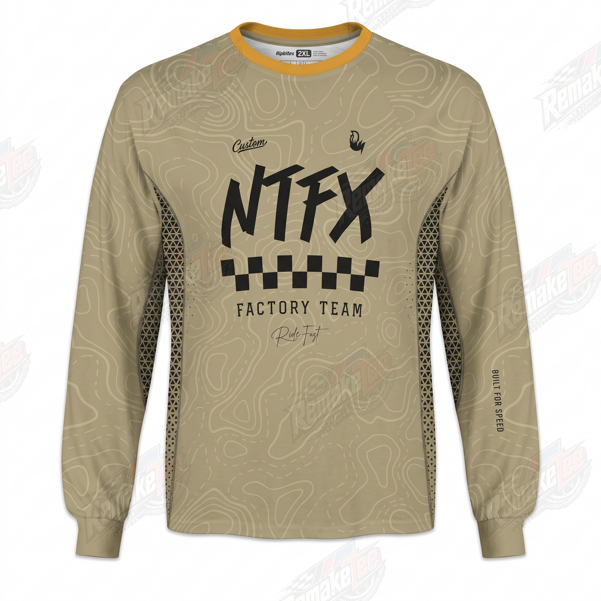 NTFX Factory Team vintage BMX racing jersey - front product view