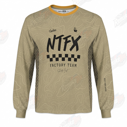 NTFX Factory Team vintage BMX racing jersey - front product view