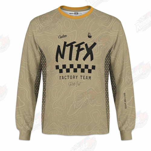 NTFX Factory Team vintage BMX racing jersey - front product view