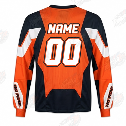 No Fear Racing Orange White vintage VMX racing jersey - alternate product view