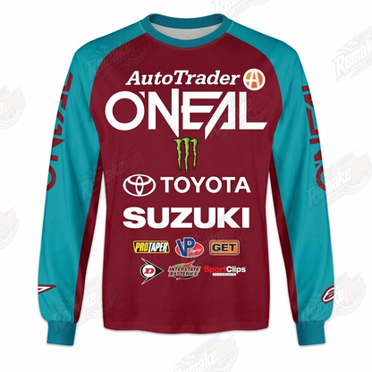 O'Neal AutoTrader Toyota Suzuki Monster Energy vintage VMX racing jersey - product view