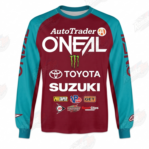 O'Neal AutoTrader Toyota Suzuki Monster Energy vintage VMX racing jersey - product view