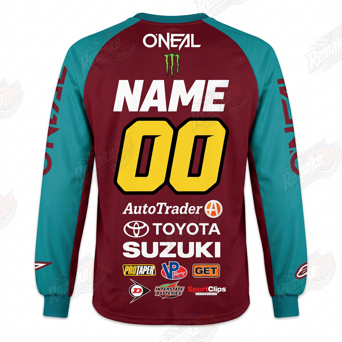 O'Neal AutoTrader Toyota Suzuki Monster Energy vintage VMX racing jersey - alternate product view