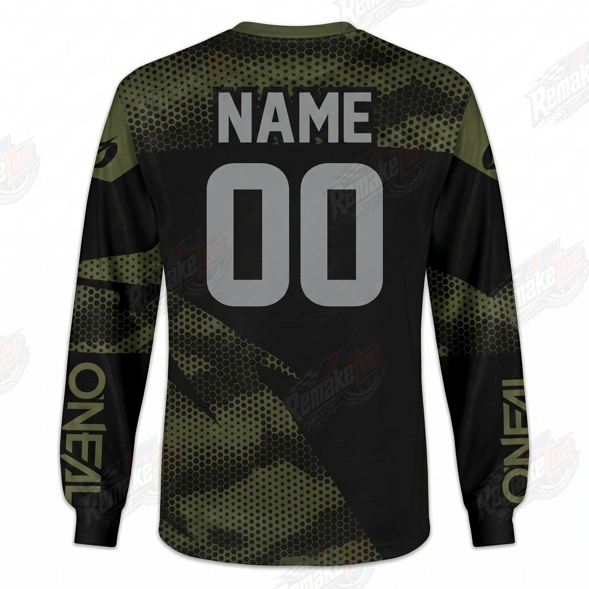 O'Neal Black Olive vintage BMX racing jersey - alternate product view