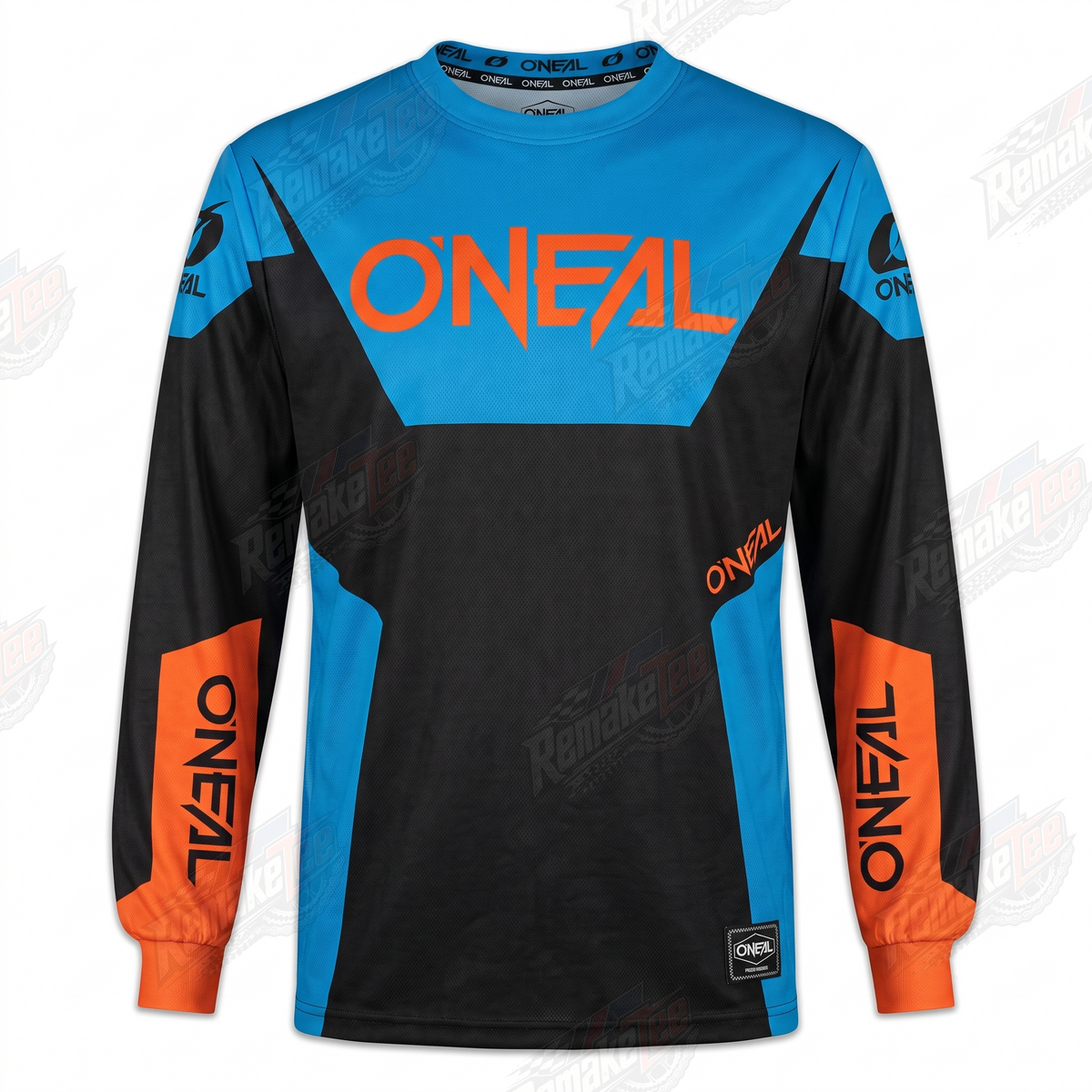 O'Neal Blue Orange Black vintage BMX racing jersey - product view