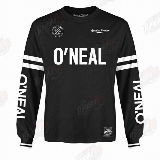 O'Neal Classic Black White vintage BMX racing jersey - product view