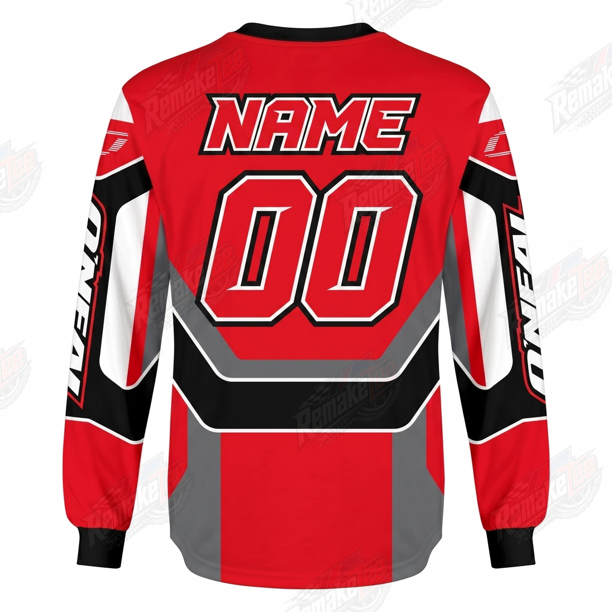 O'Neal Elements Red Black vintage VMX racing jersey - alternate product view